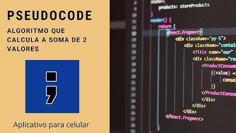 Algoritmo com App Pseudocode
