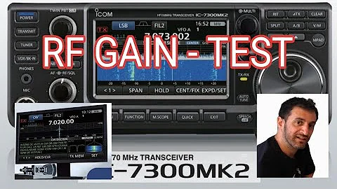ICOM IC-7300 MK2 - Rf Gain