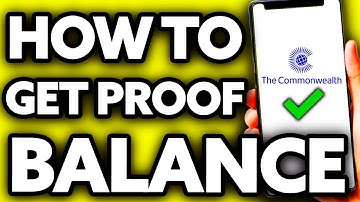 How To Get Proof of Balance Commonwealth Bank (EASY!)