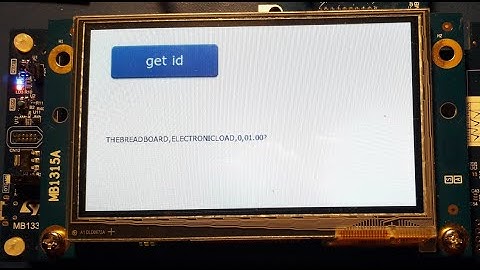 STM32H7B3I - TouchGFX Talks to a SCPI electronic load