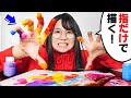 「指だけ」で描くフィンガーペイントチャレンジが楽しすぎました…【指描き】