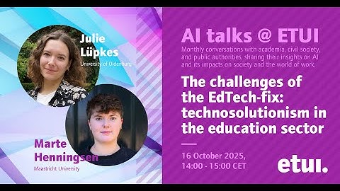 The challenges of the EdTech-fix: technosolutionism in the education sector