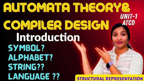 Automata theory & Compiler Design Basic Notations || How to study ATCD || #ATCDR23 #ATCDR22 ||
