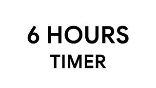 6 Hours Timer • Countdown • White • Study • Work • Focus [4K 1FPS]