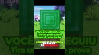 Será  Q VC CONSEGUE? TENTE A SORTE! #minecraft #shortsminecraft #nostalgix #flowzin