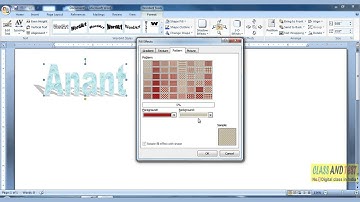 MS WORD 93 - Use Pattern as  Shape Fill of  Word Art.mp4