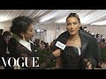 Bella Hadid on Her 10-Pound Sewn-In Veil | Met Gala 2018 With Liza Koshy | Vogue