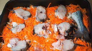 Пикша в духовке с картошкой и морковкой | Рыба запеченная под фольгой | Как приготовить Пикша в духовке с картошкой и морковкой | Рыба запеченная под фольгой | Как приготовить