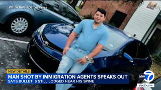 Full Man shot by ICE agents in Texas speaks out, says bullet is still lodged near his spine News