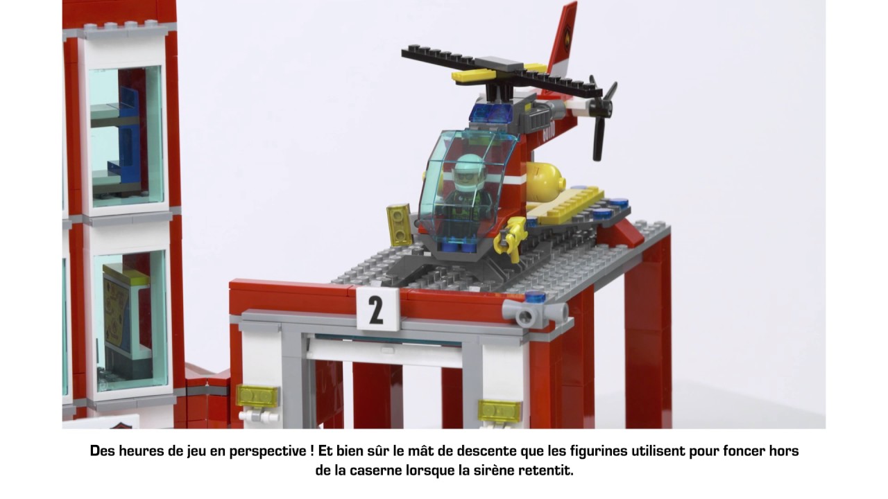 Caserne de pompiers et hélicoptère Lego Duplo