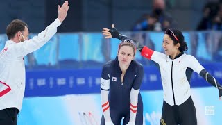 【スライドショー】高木美帆、銀メダル獲得　スピードスケート女子500m　北京五輪