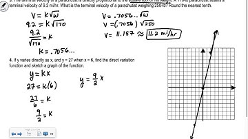 Section 9.4 Algebra 2: Direct and Inverse Variation
