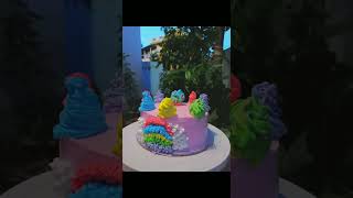 Beautiful rainbow cake baked by me and my sister ????//Eibhasworld ?friendship day specialshorts