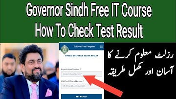How to Check Governor Sindh Free IT Course Test Result | #freeaicourse #freeitcourses Kamran Tessori