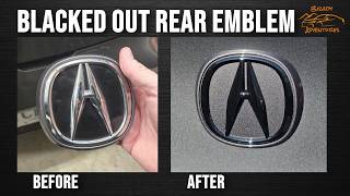 Rear Black Emblem Install | Acura Integra OEM+ Badge Swap