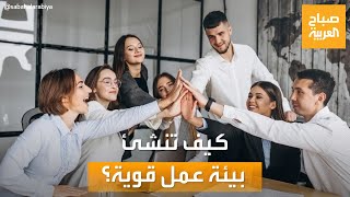 صباح العربية | بطرق بسيطة.. كيف تنشئ بيئة عمل قوية؟
