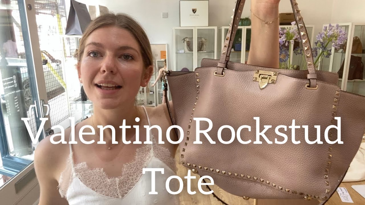 Plenarmøde opføre sig Dokument Valentino Rockstud Tote Bag Review - YouTube