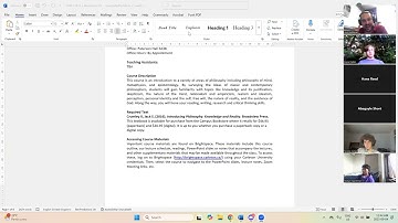 Welcome and Introduction | Mind, World, and Knowledge | Dr. Josh Redstone