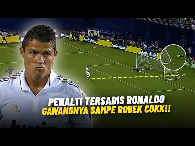 GAWANGNYA SAMPE JEBOL ‼️ Lihat Saat Tendangan Penalti Tersadis Ronaldo Bikin Robek Jaring Gawang class=