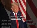 Kyiv can win all of Ukraine back from Russia, US President Donald Trump says