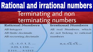 Rational and irrational numbers class 8th maths || terminating and non terminating numbers