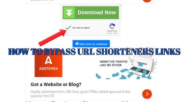 HOW TO BYPASS MY URL SHORTENERS LINKS