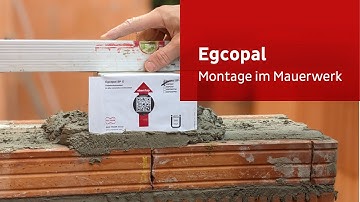 Installation of the impact sound insulated transverse force dowel Egcopal on masonry