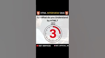 #1 HTML Interview Question - What is Html ?  w3schools-interview #html #coding #shorts #shortsvideo