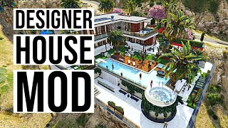 DESIGNER HOUSE MANSION MOD GTA 5 2020 | Additional mini map add on | PC MOD