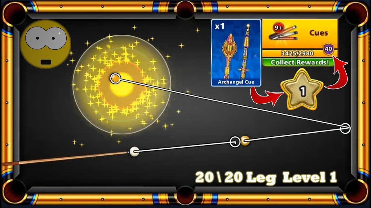 game offline pc เก็บ เว ล  New 2022  8 ball pool Golden Shot 🤯 20 Legendary Cue in Level 1 Coins 4M