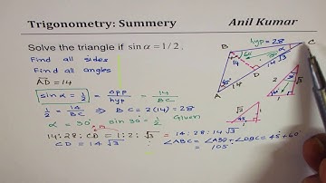 Word Problems with Exact Trigonometric Ratio Application