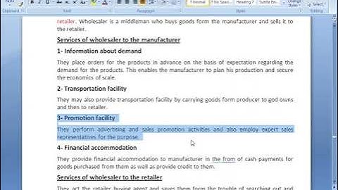 Services of Wholesalers | Introduction to Business | B.Com -1 | Sir Taqi |