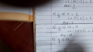 Using Division to Find Fractional Part of a Whole Number