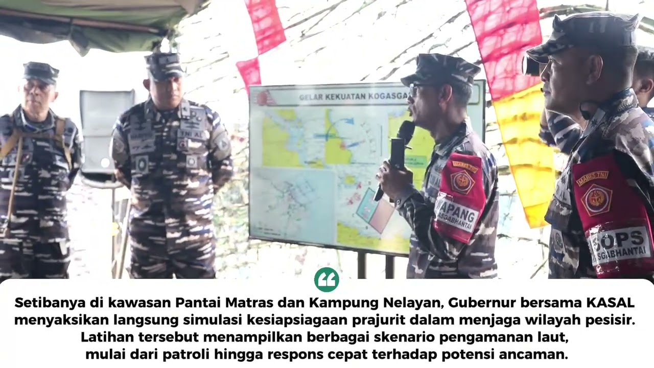 Kunjungan kerja Kepala Staf TNI Angkatan Laut, Laksamana TNI Muhammad Ali, ke Bangka Belitung.