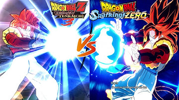 Tenkaichi 3 vs Sparking! Zero SSJ4 Gogeta Supers and Ultimate