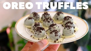 NO BAKE OREO TRUFFLES | 3 INGREDIENT HOMEMADE CAKE POPS | RAMADAN, QUARANTINE EASY RECIPES | ILHAN.A