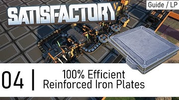 How to Build a Reinforced Iron Plate Factory - Satisfactory Update 8 Guide / LP. Ep4