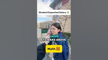 Math majors can make THIS much? 👀 #student #interview #university #salary #streetinterview