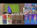 Winter vlog   new room decor playing genshin impact  shopping 