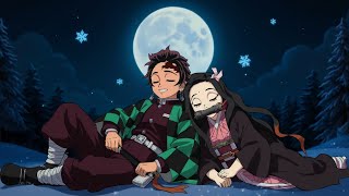 Fall Asleep Fast with Tanjirou & Nezuko 😴 | Calming Sleep Music for Deep Sleep & Sweet Dreams 🌙💤