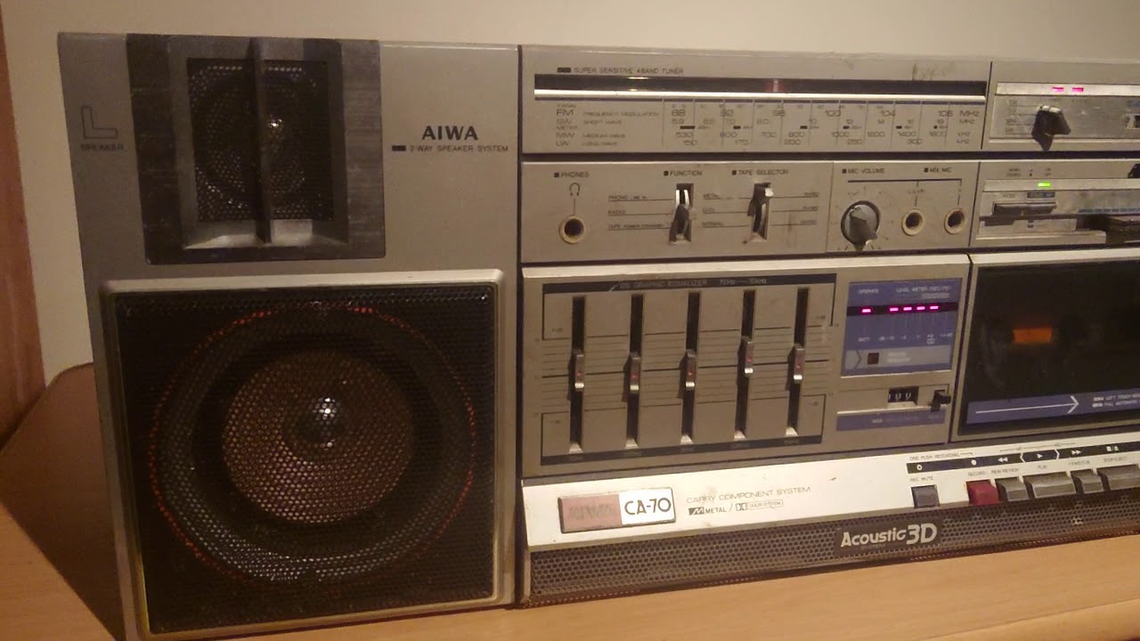 ジャンク品AIWA CARRYING COMPONENT SYSTEM CA-7 25◇AIWA CA-7 CARRYING COMPONENT SYSTEM アイワ カセットデッキ