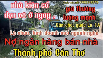 Nợ ngân hàng bán gấp, căn nhà TPhố Cần Thơ , mặt tiền lộ nhựa, kinh doanh mọi ngành nghề, 0792246079