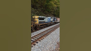 Old CSX Dash-8 Still Working on the Railroad!!! #train #shorts #railroad