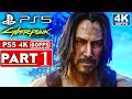 CYBERPUNK 2077 Gameplay Walkthrough Part 1 [4K 60FPS PS5] - No Commentary (FULL GAME)