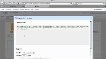 Add Wazala Online Store to Google Sites