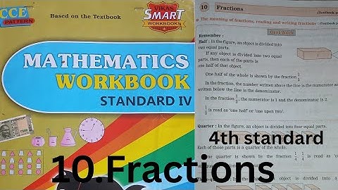 Fractions|4th standard|mathematics|workbook answers#trending#viral#education