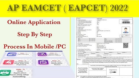Ap Eamcet(Eapcet) 2022 Online Application process step by step| Ap Eamcet Application 2022 Process