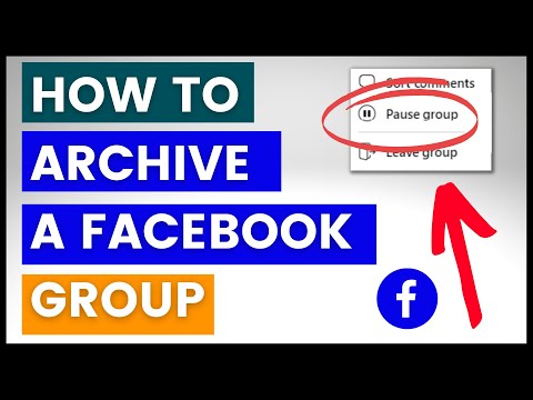 Video: Chi può annullare l'archiviazione di un gruppo Facebook?