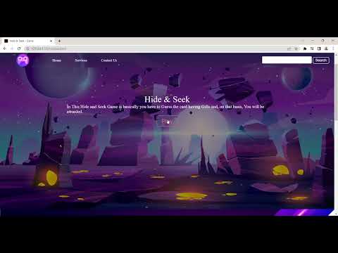 Hide & Seek  Game - Using HTML, CSS   &  Javascript