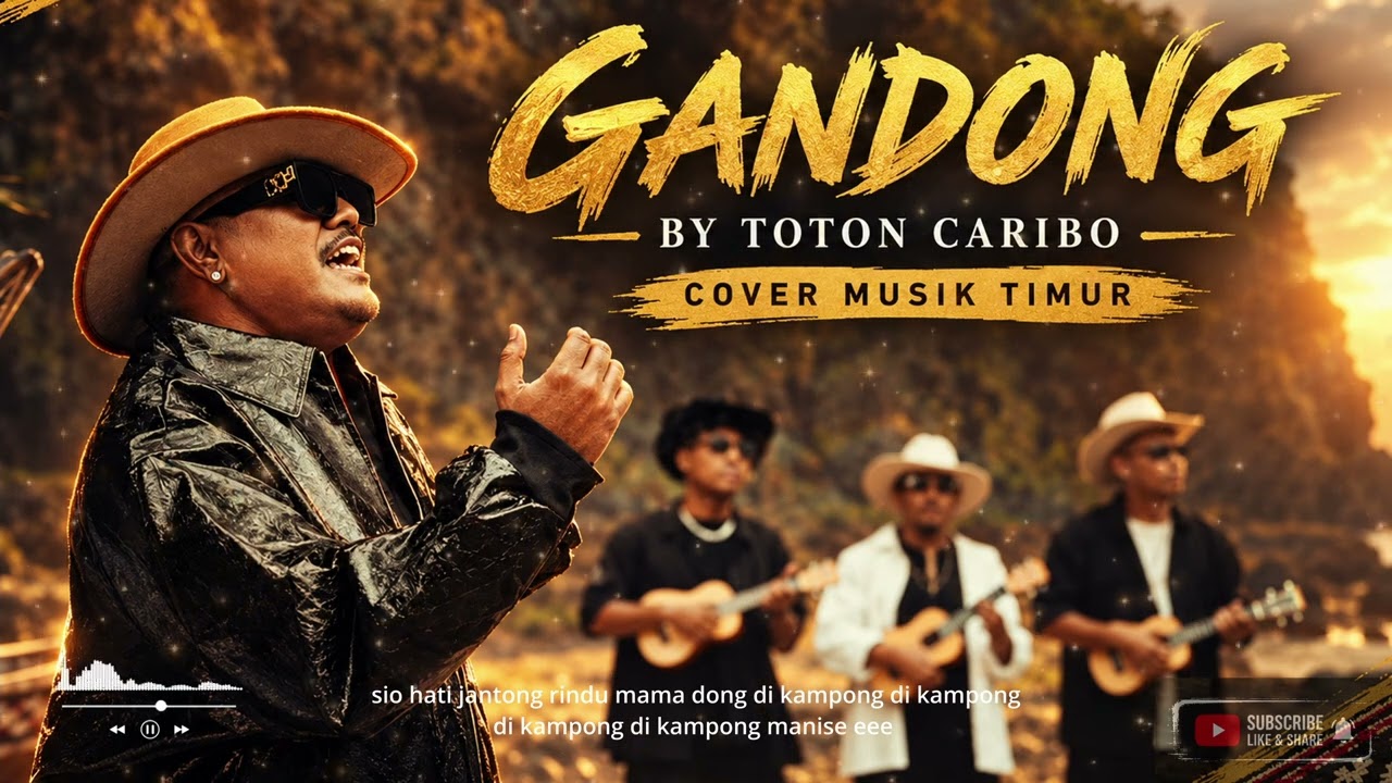 TOTON CARIBO - GANDONG (OFFICIAL MUSIC LIRIK)